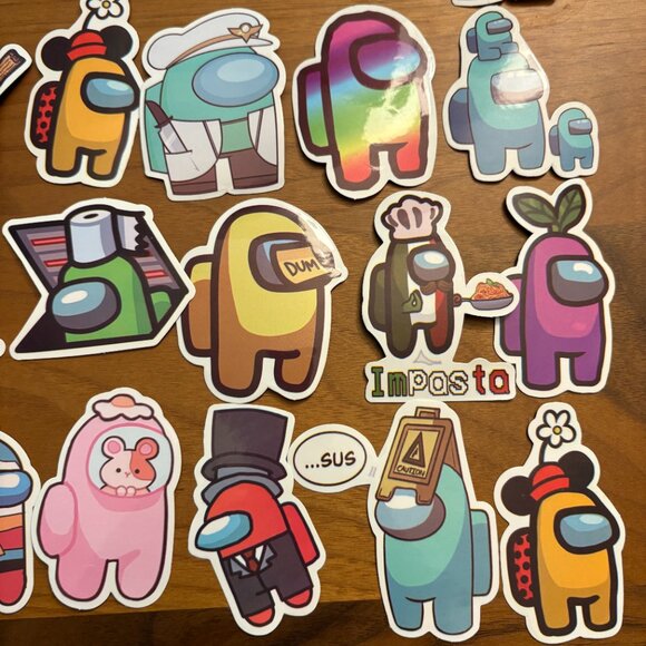 Among Us Imposters Sus 50 PCS Waterproof Vinyl Stickers (SKU: 57ST) - Picture 7 of 7
